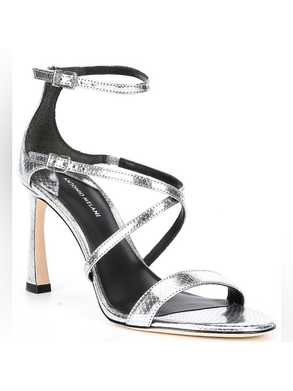 NWOB $110 Antonio Melani Hadley Silver Sandals